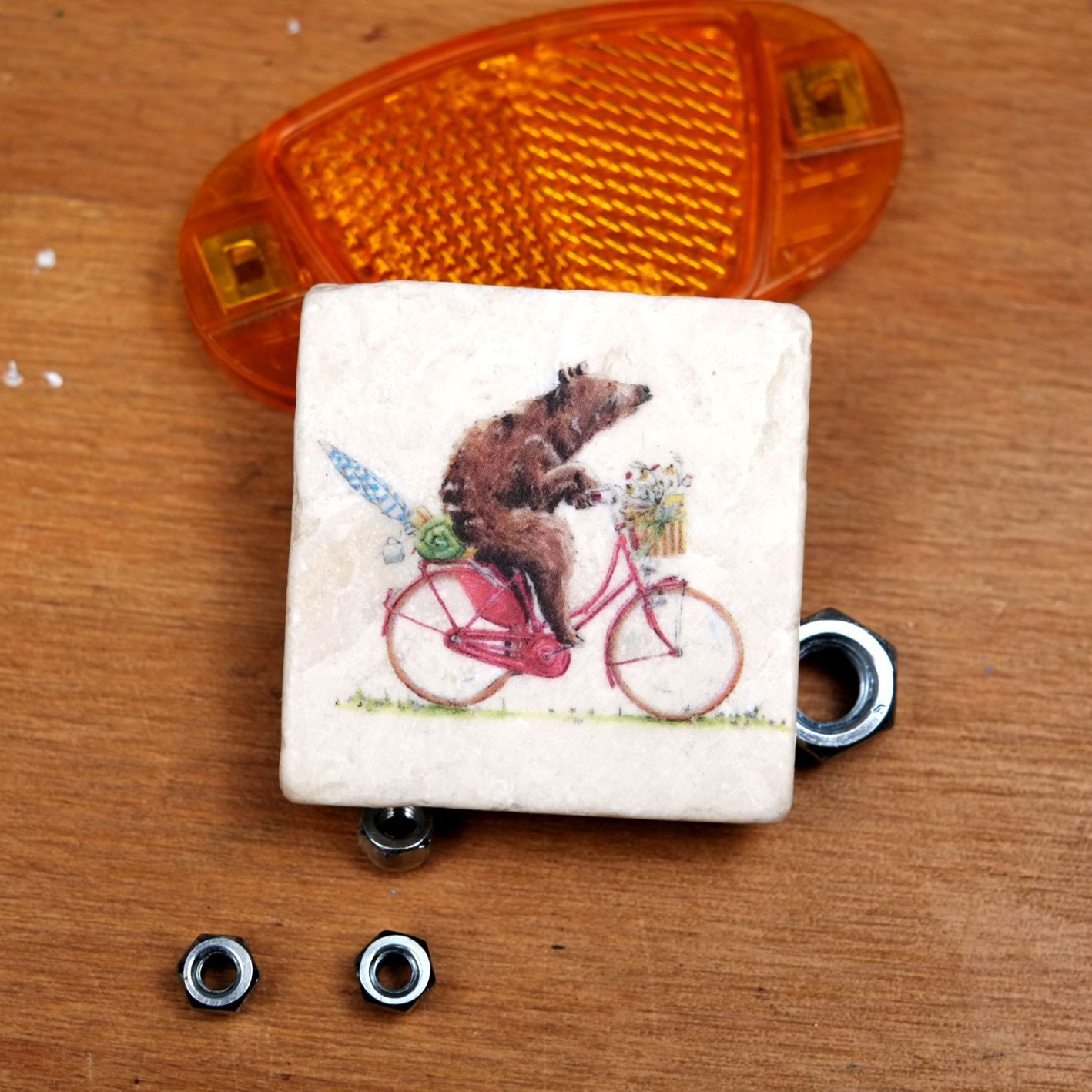 Magnet Magnet "Picknick-Bär" aus der Serie "Radtypen"
