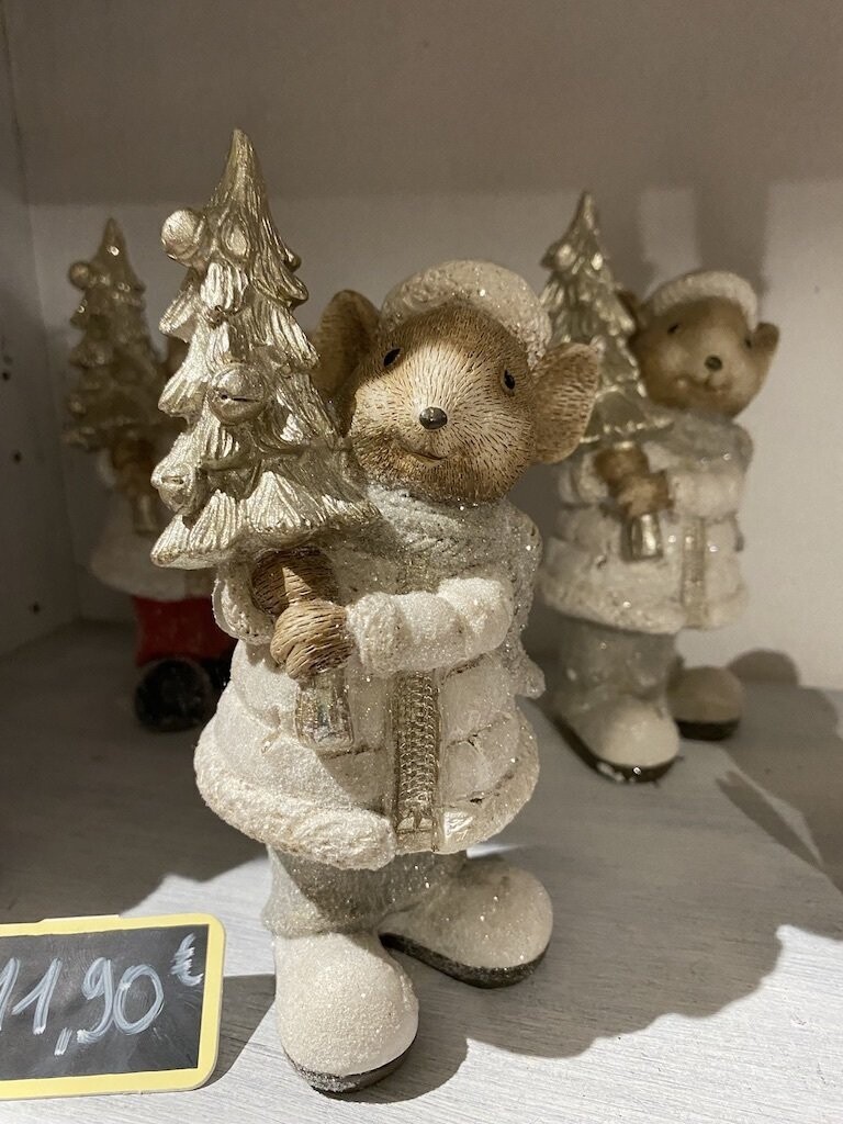 Set de 2 casse-noix Souris Décorations de Noël (10cm