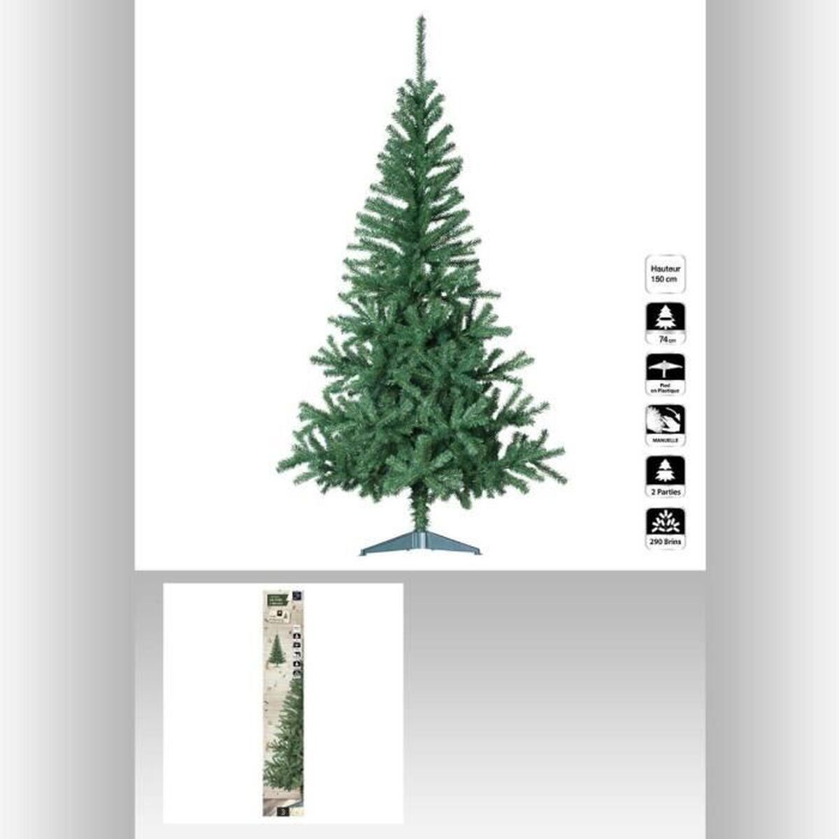 Sapin artificiel essentiel vert 150cm