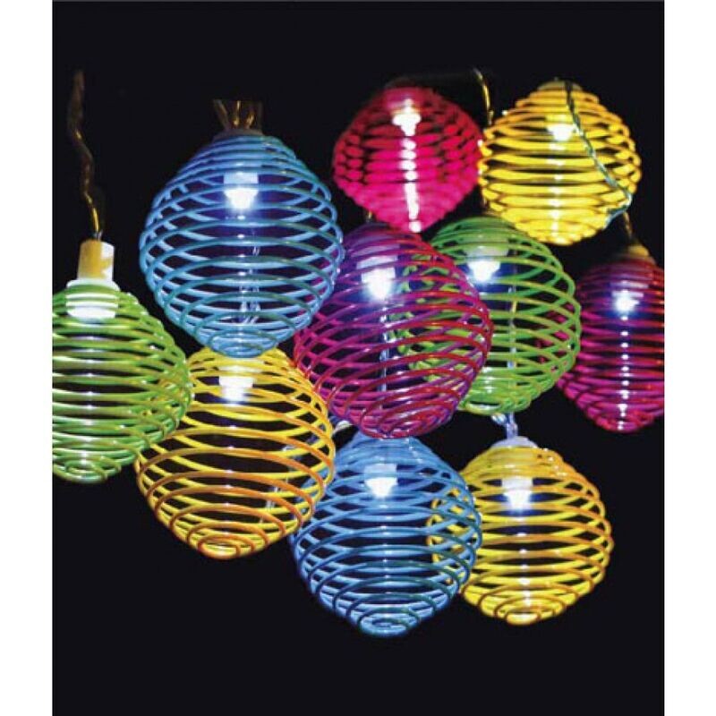 Guirlande lumineuse de différentes couleurs solaire