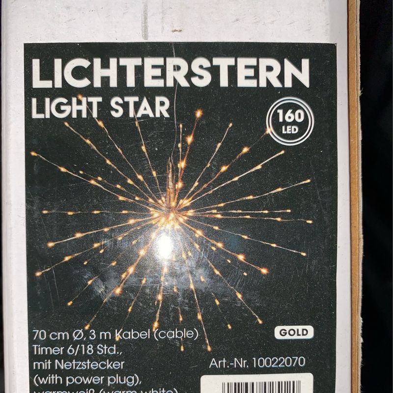 Étoile led à suspendre