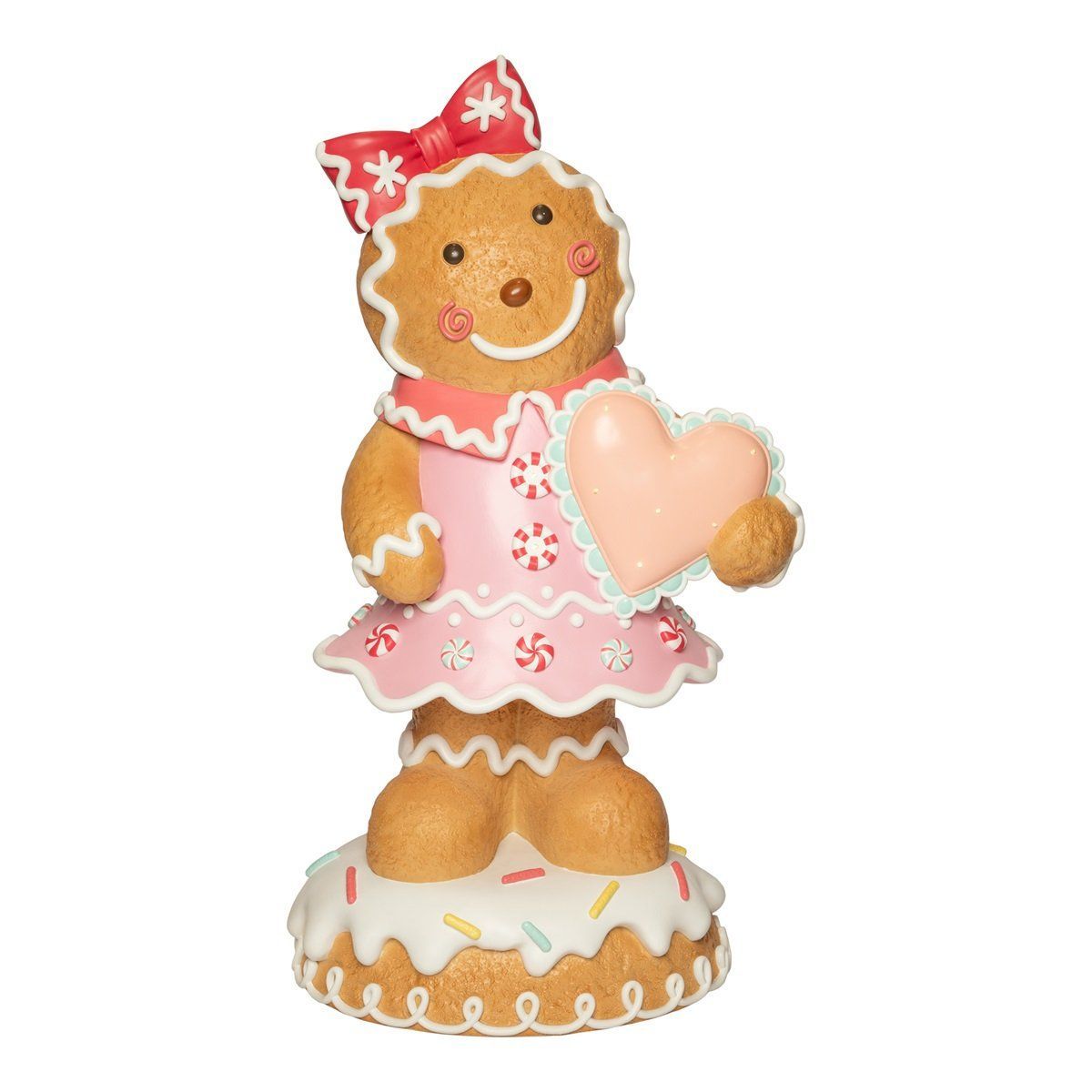 Gingerbread girl led 150 cm fiberglass