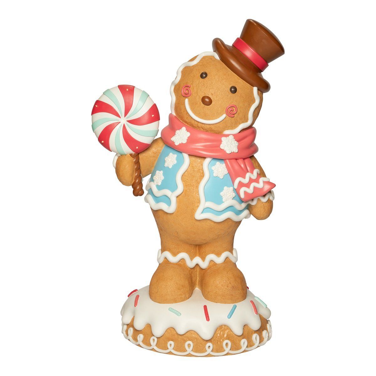Gingerbread boy led 150 cm fiberglass