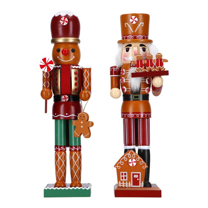 Nutcracker & Gingerbread 2ass Wood