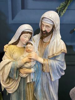 Crèche sainte Famille Marie Jesus et Joseph