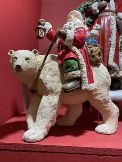 Père Noël et son ours polaire