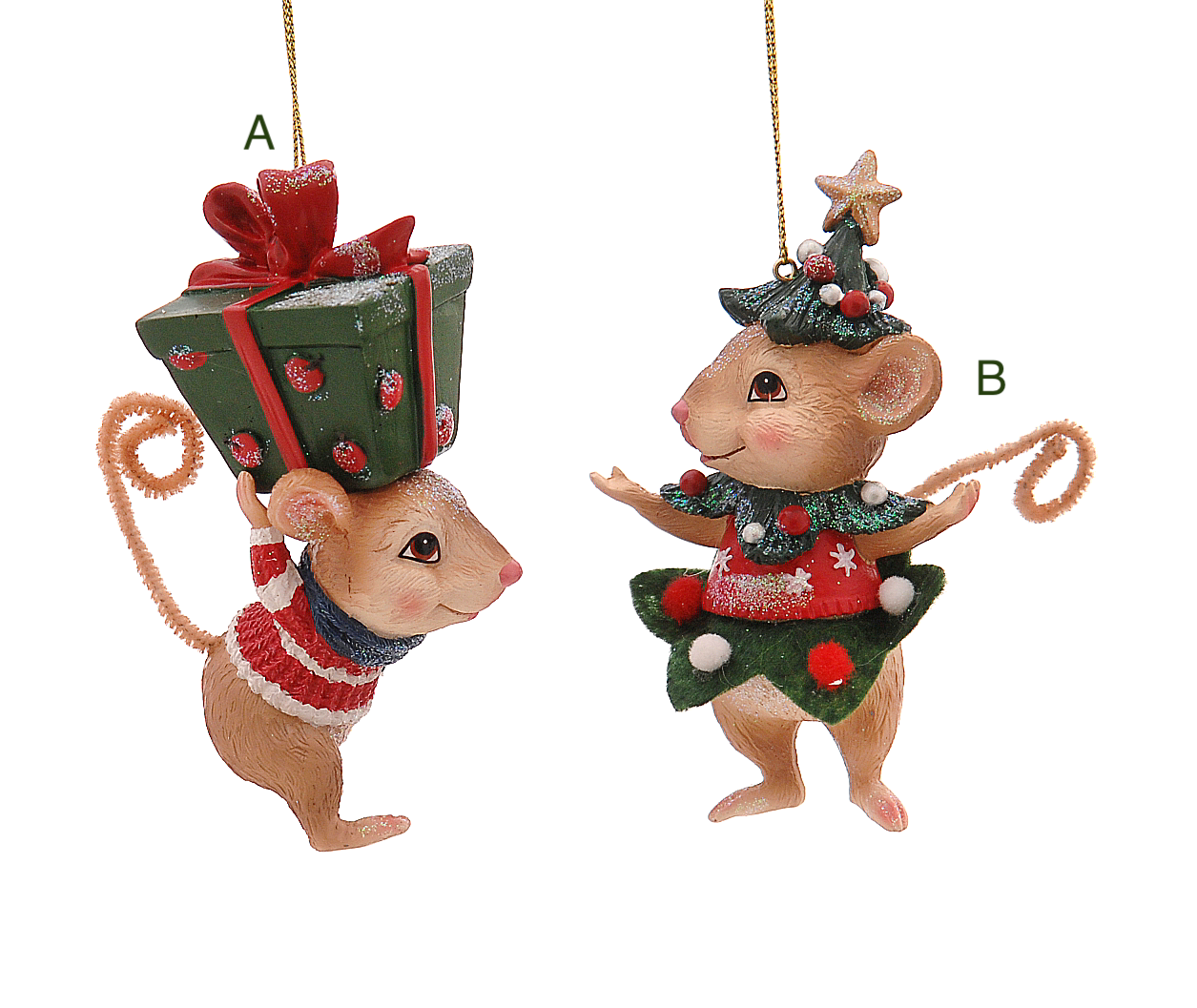 Souris Cadeau - Souris Sapin