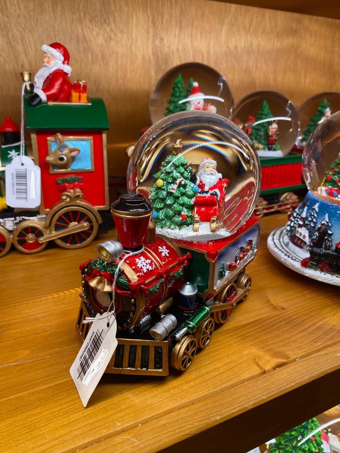 Train de Noël avec Boule à Neige