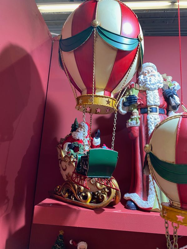 Montgolfière du pôle nord traineau vert Montgolfière du pôle nord traineau vert