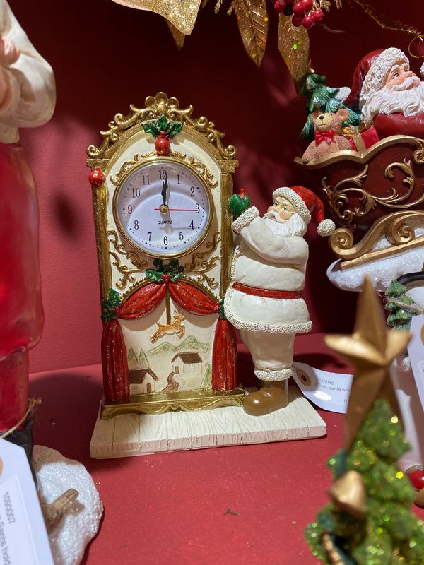 Horloge Père noël remonte le temps