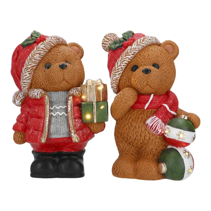 Lot de 2 Ours debout