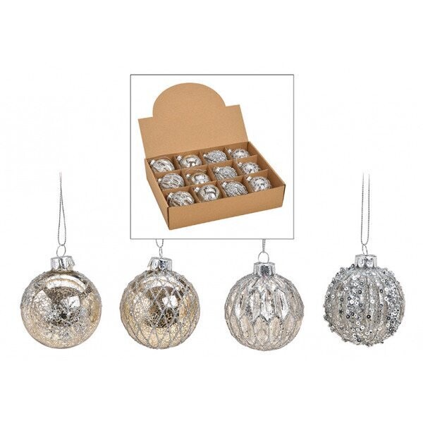 Lot de 4 boules Argentées Lot de 4 boules Argentées