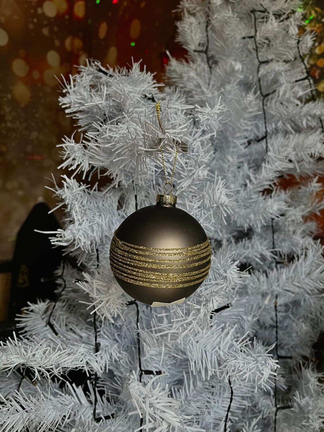 Boule gris pailleté et or ligne Boule gris pailleté et or ligne