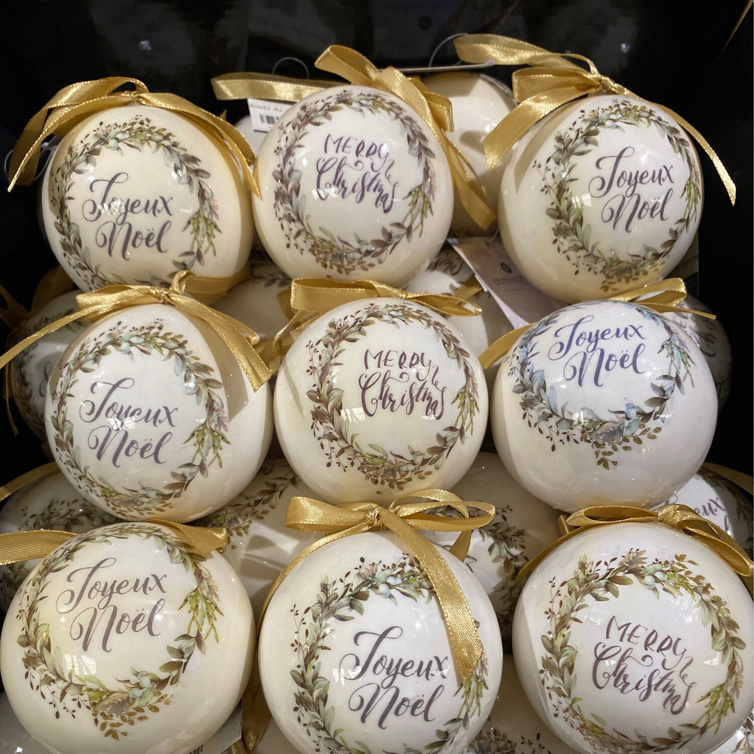 Boule joyeux noël