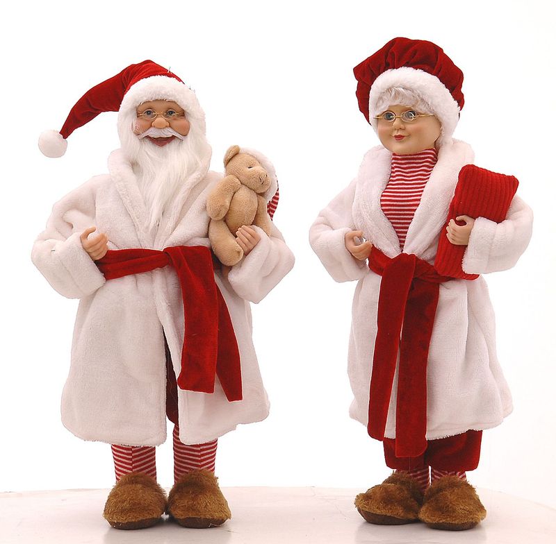 Mr & Mrs Santa Peignoir Rouge et Blanc Mr & Mrs Santa Peignoir Rouge et Blanc