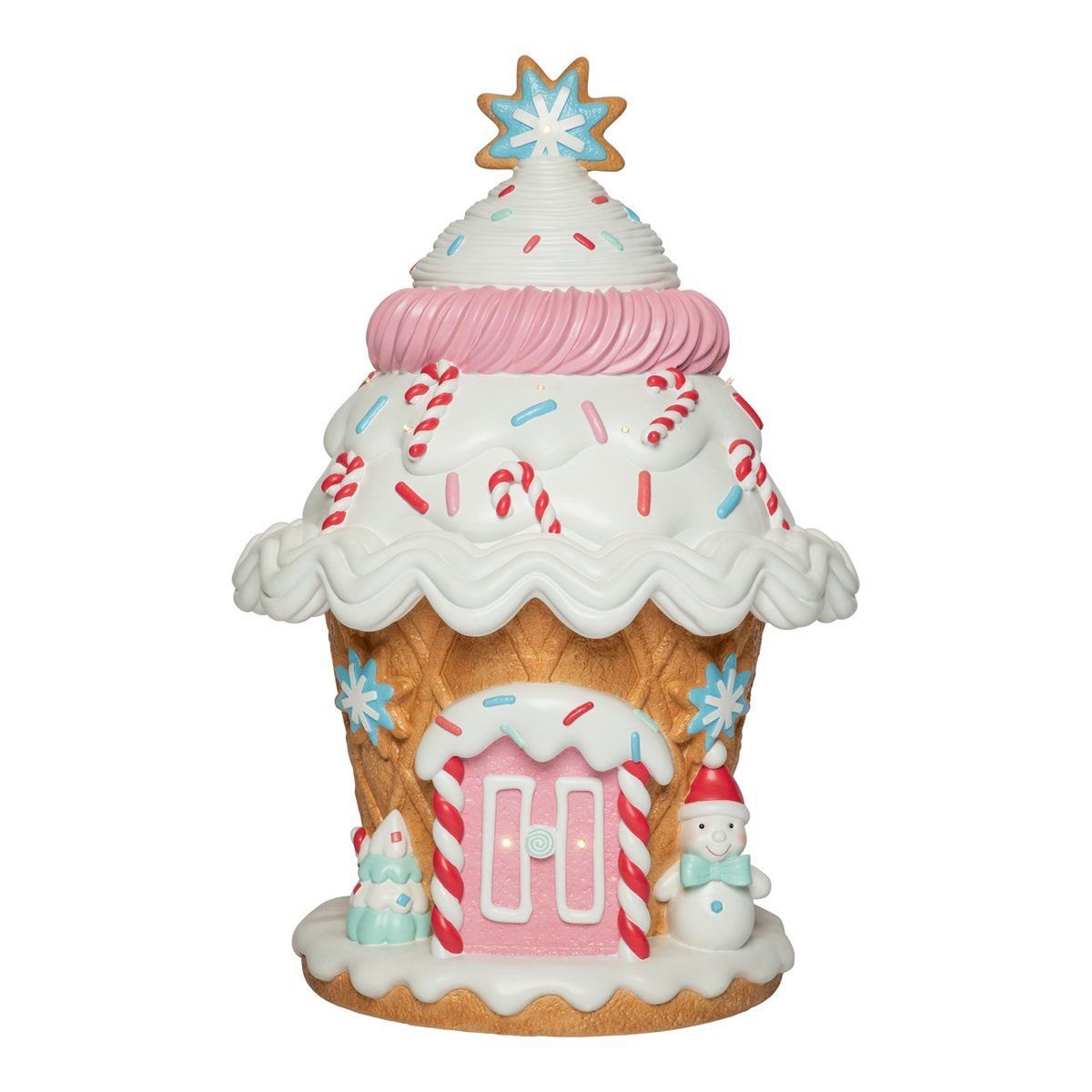 Gingerbread house led 100cm fiberglass pastel Gingerbread house led 100cm fiberglass pastel