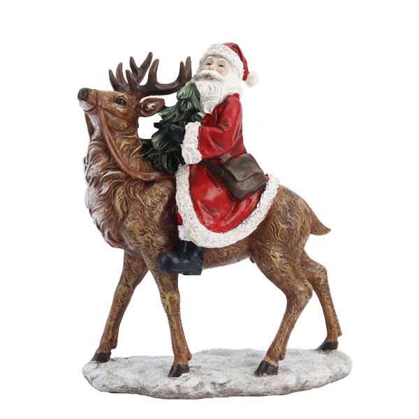 Père noël sur son renne