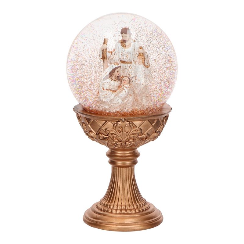 Boule à neige Le calice de la Nativité dorée