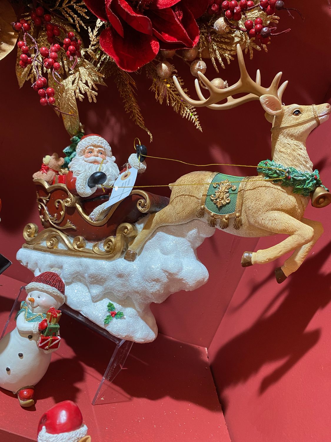 Père Noël dans son traineau Père Noël dans son traineau