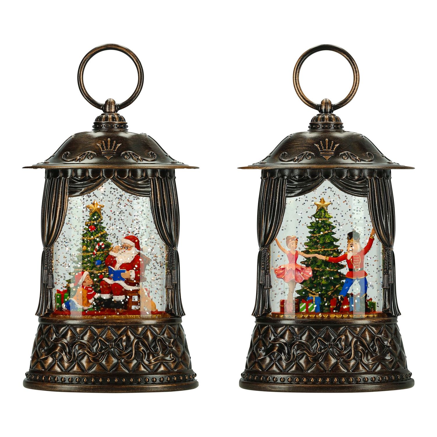 Lot de 2 lanternes Water Spinning LED