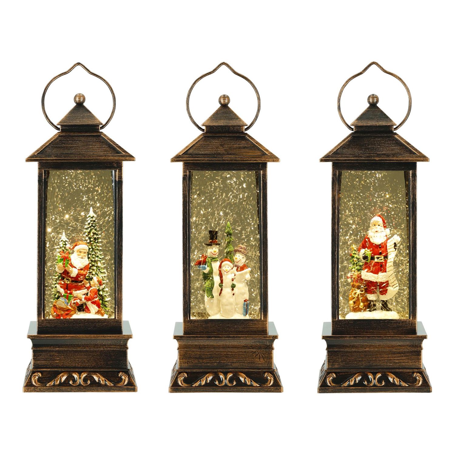 Lot de 3 lanterne Water Spinning LED