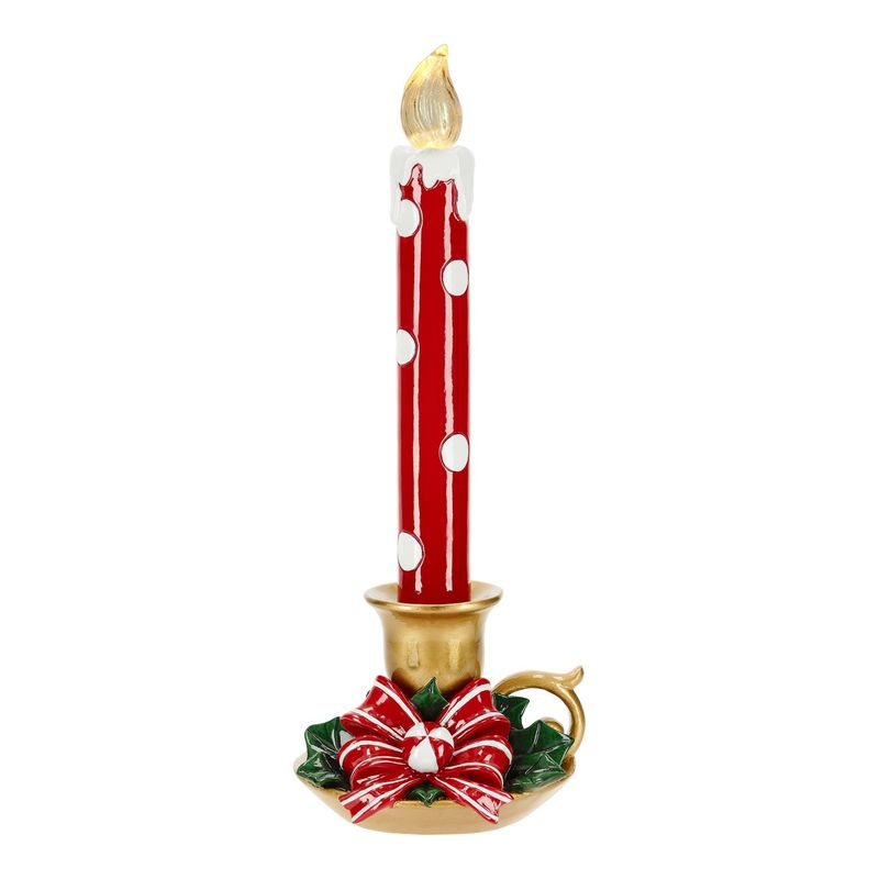 Bougie de Noël ROUGE ET BLANCHE - 36,3 CM