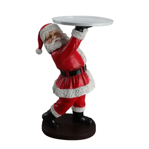 Père Noël de 69 cm avec plateau Père Noël de 69 cm avec plateau