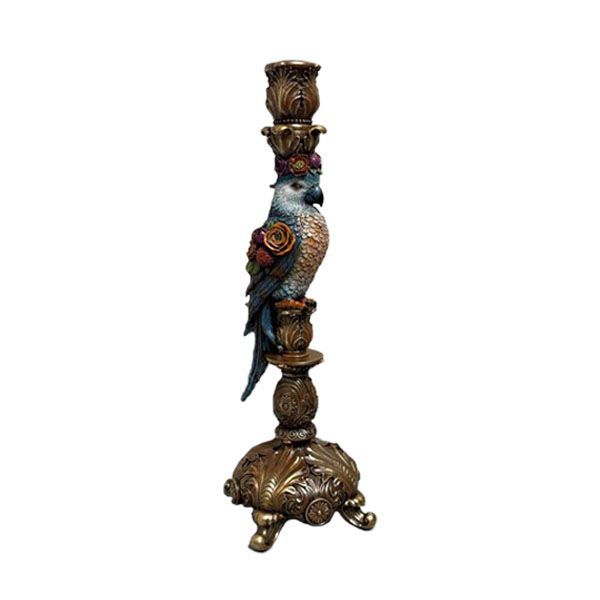 Bougeoir perroquet marron 42 cm Bougeoir perroquet marron 42 cm