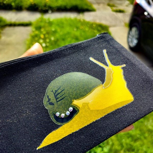Cute Snail Multipurpose Pouch Bag