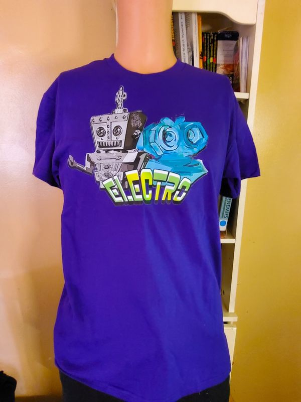 Electro Robot Tee Purple