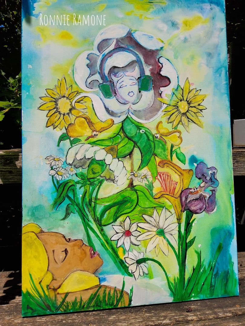 "The Flowers" Alice In Wonderland Art