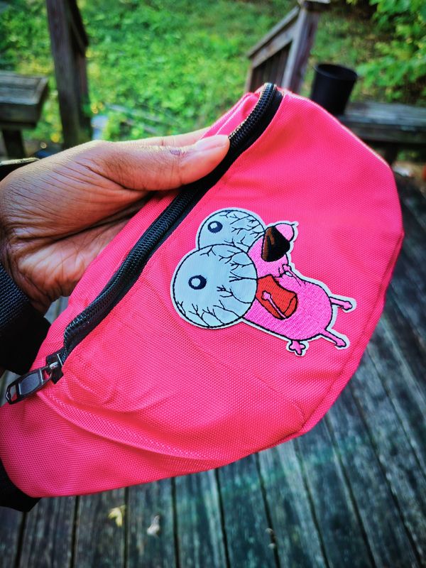 Courage The Cowardly Dog Tribute Fanny Pack