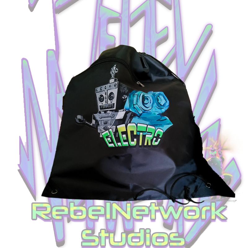 Electro Drawstring BookBag
