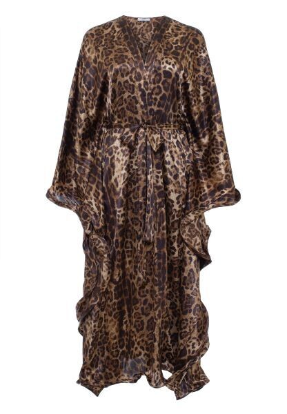 Туника-платье в принте леопард