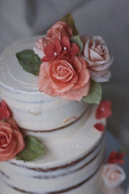 Wafer Paper Flower Cake