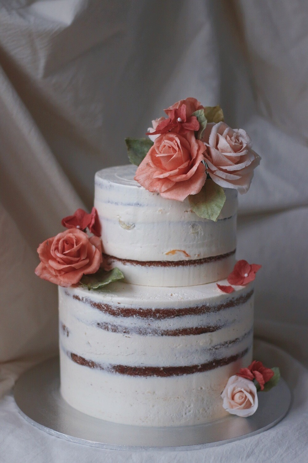Vintage Rose Naked Cake