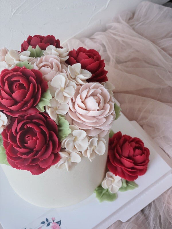 Reddish Peonies