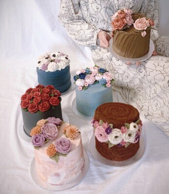 Korean Flower Piping Cake