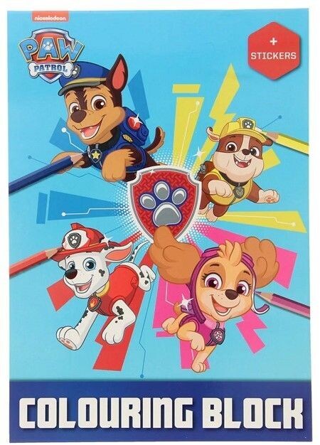 Malbuch mit Sticker Paw Patrol, Variante: Blau