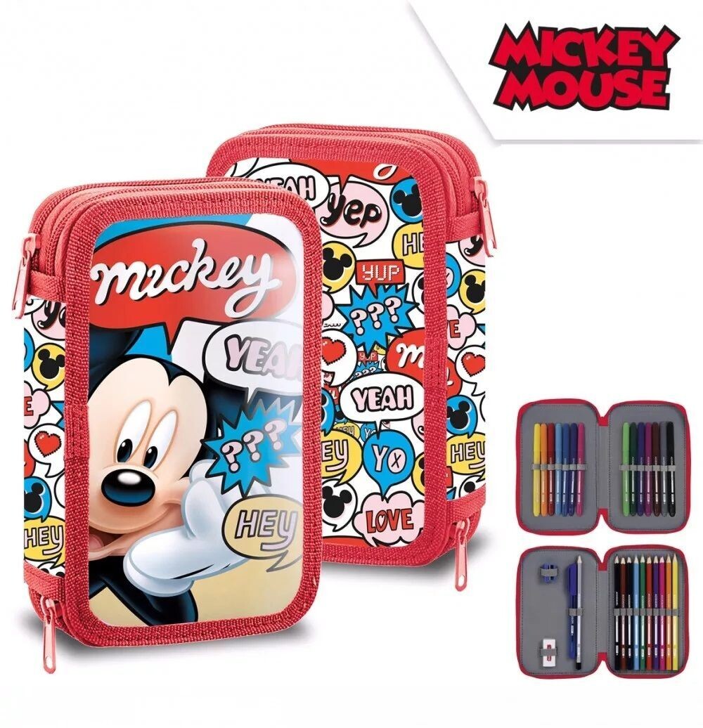 Mickey Maus Federmappe doppelstöckig