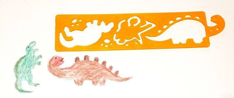 Malschablone Dino