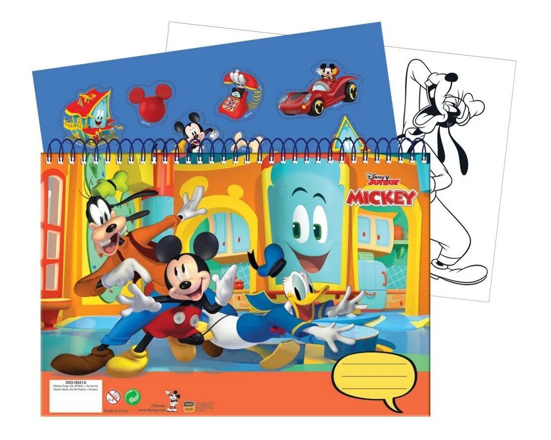Mickey Maus Block 40 Seiten + Sticker