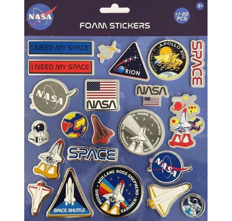Nasa Moosgummi Sticker