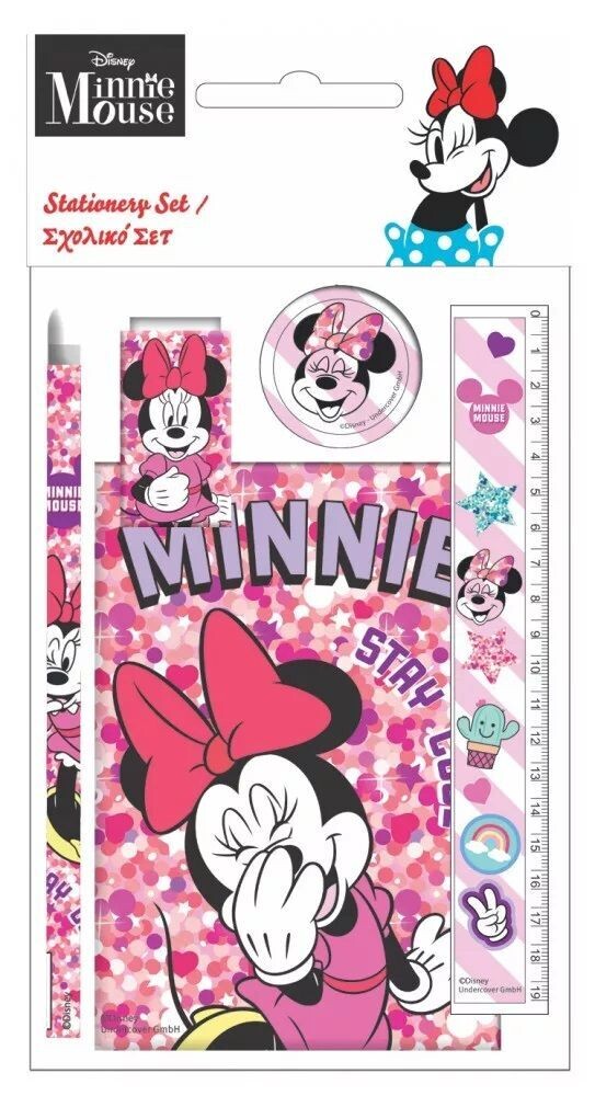 Schreibset 5 teilig Minnie Maus
