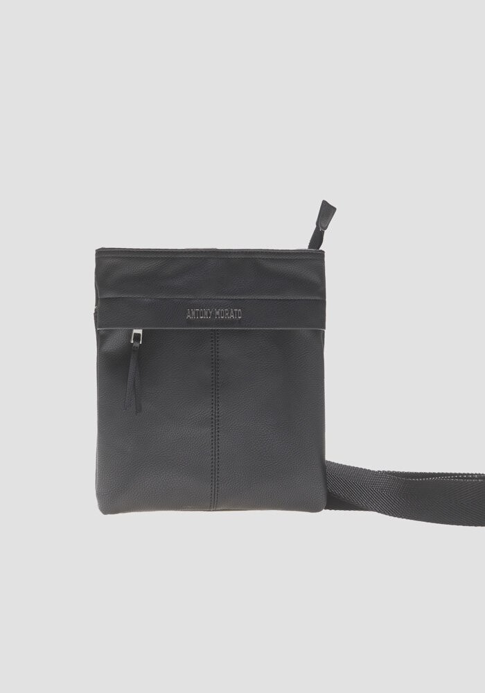 Antony Morato faux leather messenger bag