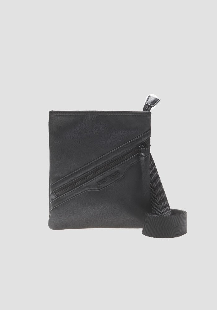 Antony Morato faux all-black messenger bag