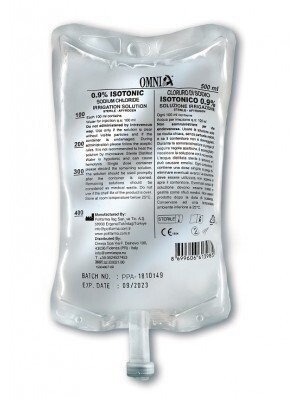 Solution stérile (chlorure de sodium 0.9%) Omnia
