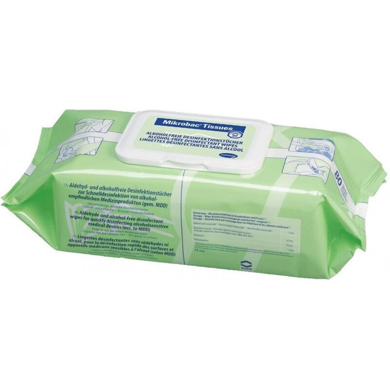 Lingettes Mikrobac Hartmann  (Boîte de 80 lingettes)