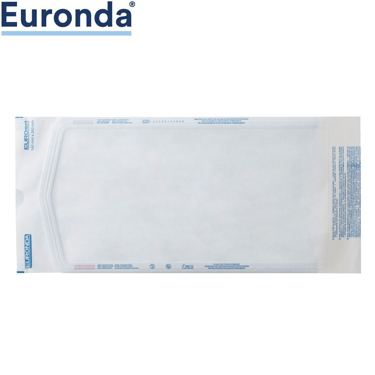 Sachets de stérilisation autocollants EuroStéril Euronda (200 pièces)