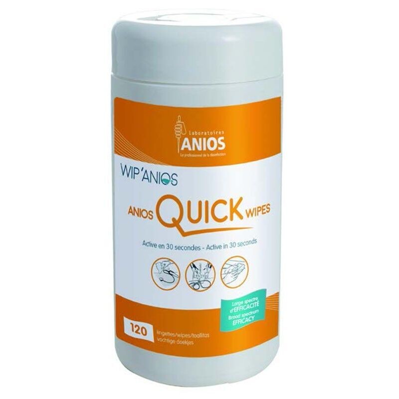 Lingettes Quick Wipes Anios (Boîte de 120 lingettes)